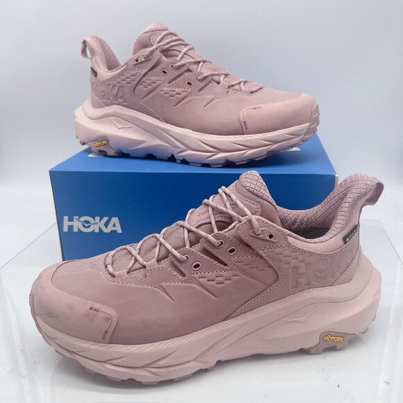Hoka One One Kaha 2 Low GTX Trail Hiking Shoe Pale Mauve/Peach Whip Mens US 11 - Picture 2 of 12